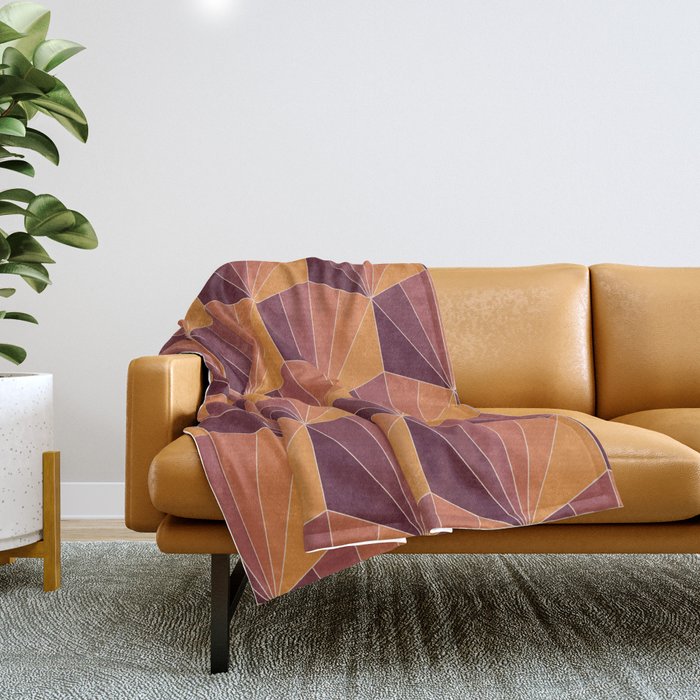 Gisela Color Block Pattern X Throw Blanket Gallery Image 1