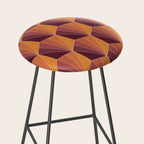 Gisela Color Block Pattern X Stool Gallery Image 2