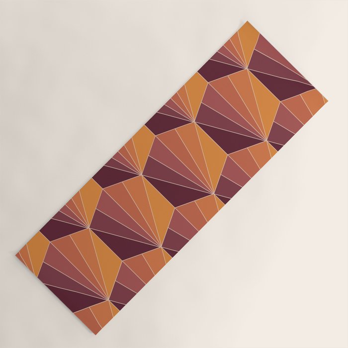 Gisela Color Block Pattern X Yoga Mat Gallery Image 1