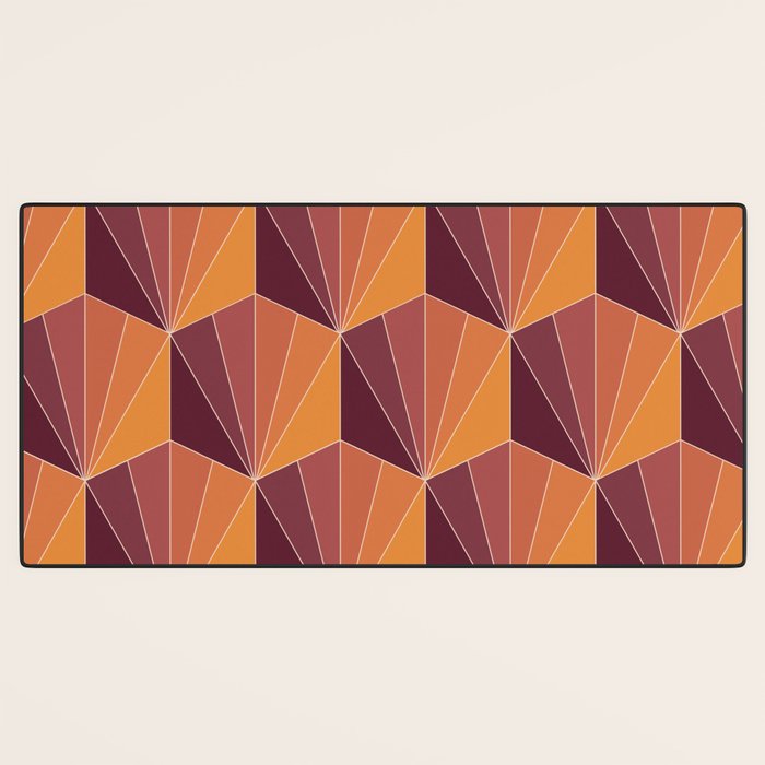 Gisela Color Block Pattern X Desk Mat Gallery Image 3