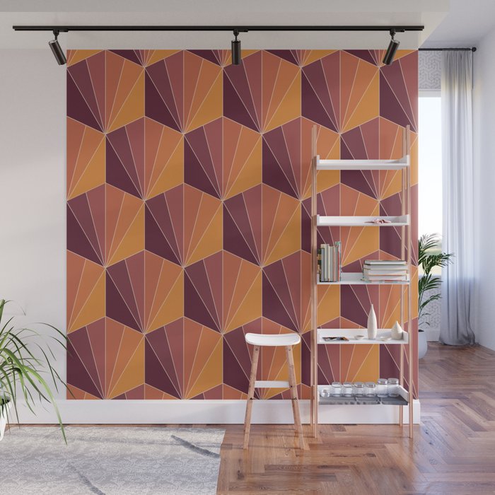 Gisela Color Block Pattern X Wall Mural Gallery Image 1