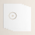 Gold Compass on White II Wrapping Paper Gallery Image 3