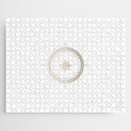 Gold Compass on White II Jigsaw Puzzle Gallery Image 1