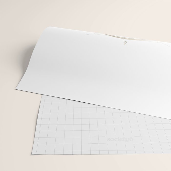 Gold Compass on White II Wrapping Paper Gallery Image 2