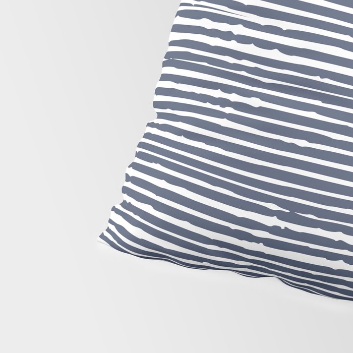 Abstract Stripes Pattern, Indigo, Navy Blue Pillow Sham Gallery Image 4