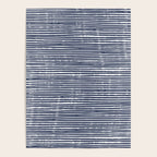 Abstract Stripes Pattern, Indigo, Navy Blue Poster Gallery Image 4