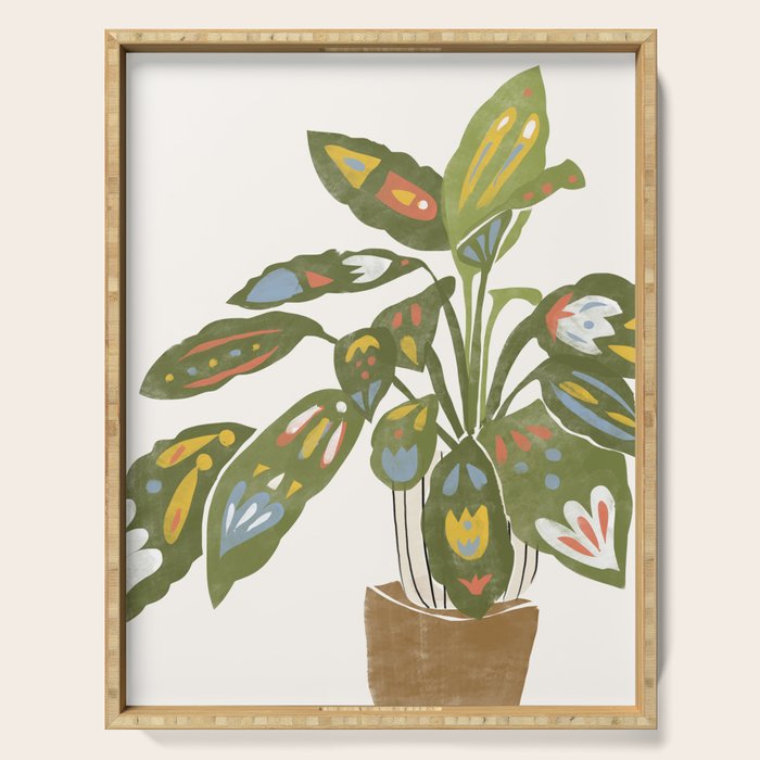 Scandinavian Plant Serving Tray Gallery Image 1