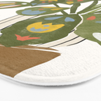 Scandinavian Plant Bath Mat Gallery Image 3