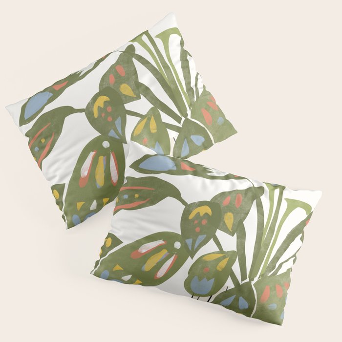 Scandinavian Plant Pillow Sham Gallery Image 1