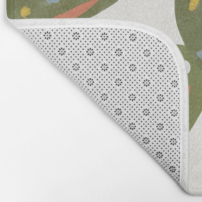 Scandinavian Plant Bath Mat Gallery Image 2