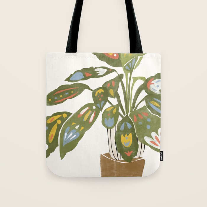 Scandinavian Plant Tote Bag Gallery Image 1