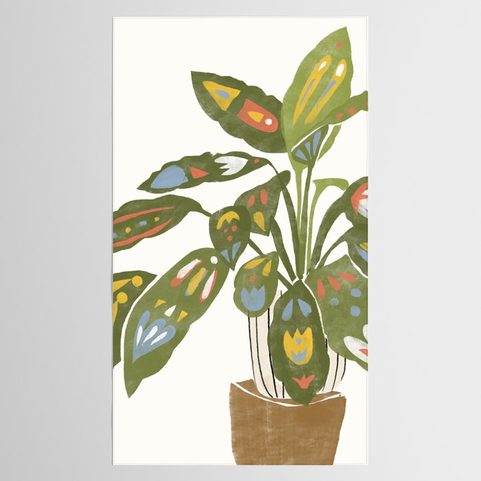 Scandinavian Plant Tablecloth Gallery Image 2