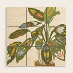 Scandinavian Plant Wood Wall Art Gallery Image 1