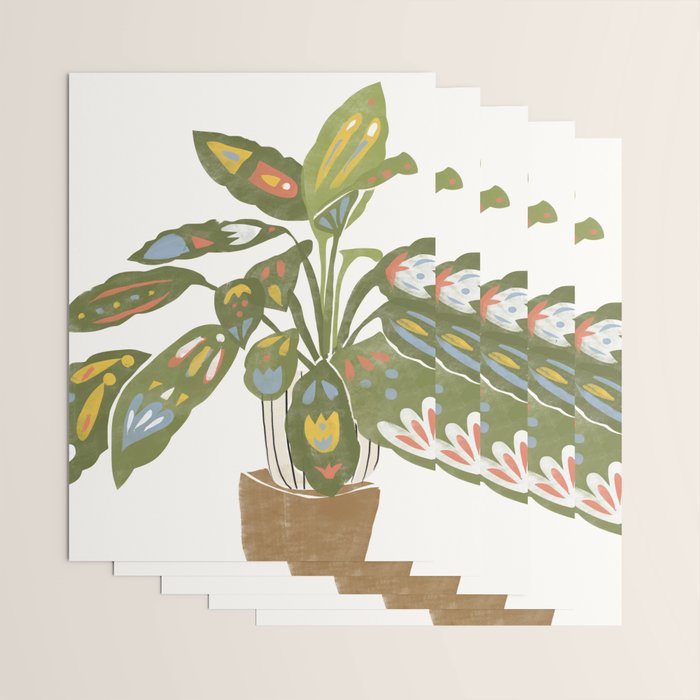 Scandinavian Plant Wrapping Paper Gallery Image 3