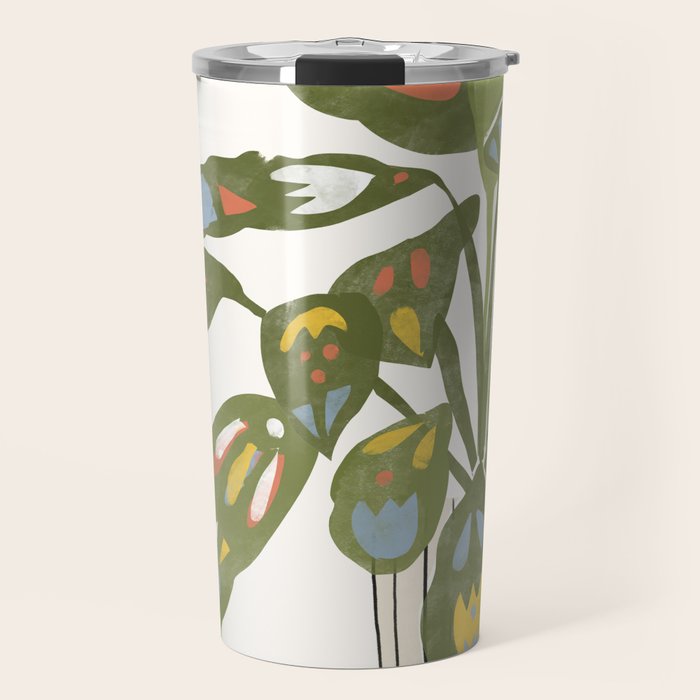 Scandinavian Plant Travel Mug Gallery Image 1