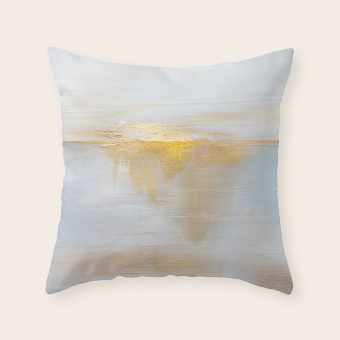 Gold Sunset Throw Pillow Gallery Image 6