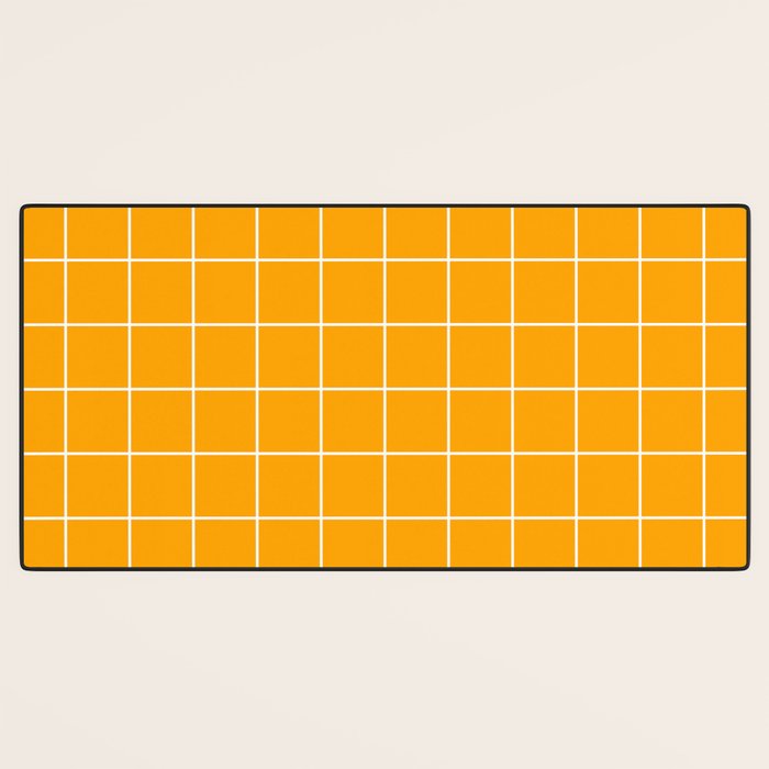 Marigold Grid Desk Mat Gallery Image 3