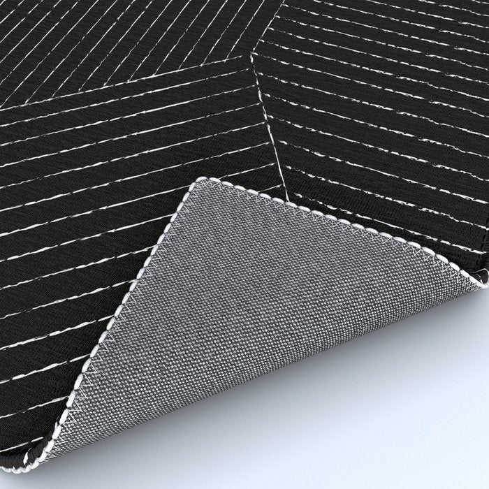 Lines (Black) Rug Gallery Image 4