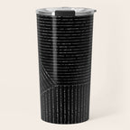 Lines (Black) Travel Mug Gallery Image 1