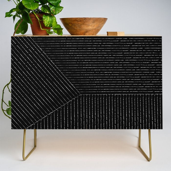 Lines (Black) Credenza Gallery Image 1