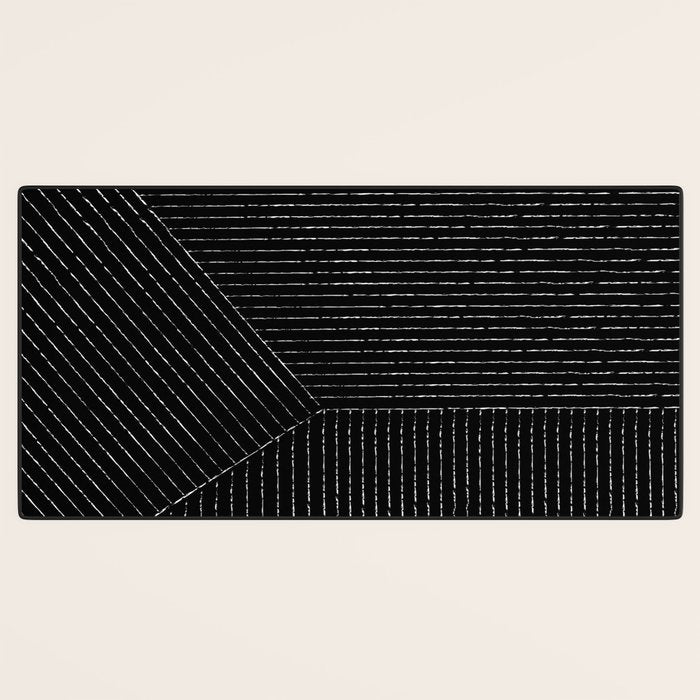 Lines (Black) Desk Mat Gallery Image 3