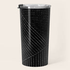 Lines (Black) Travel Mug Gallery Image 3