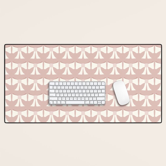 Vintage Bows XV Pink Desk Mat Gallery Image 1