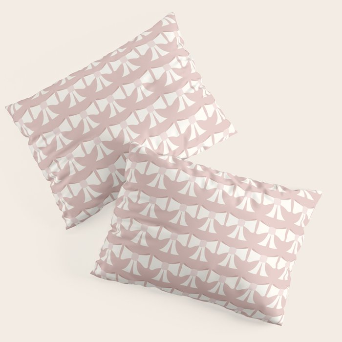 Vintage Bows XV Pink Pillow Sham Gallery Image 1