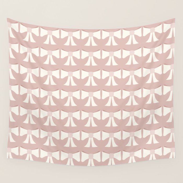 Vintage Bows XV Pink Wall Tapestry Gallery Image 4