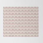 Vintage Bows XV Pink Throw Blanket Gallery Image 2