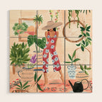 Plant Lady Wood Wall Art Gallery Image 1