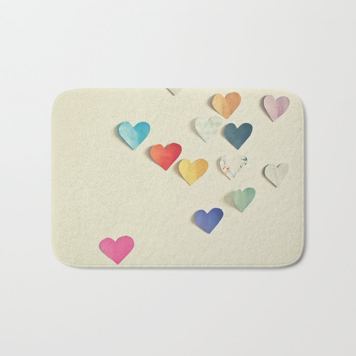 Paper Hearts Bath Mat Gallery Image 1