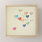 Paper Hearts Mini Art Print Gallery Image 1