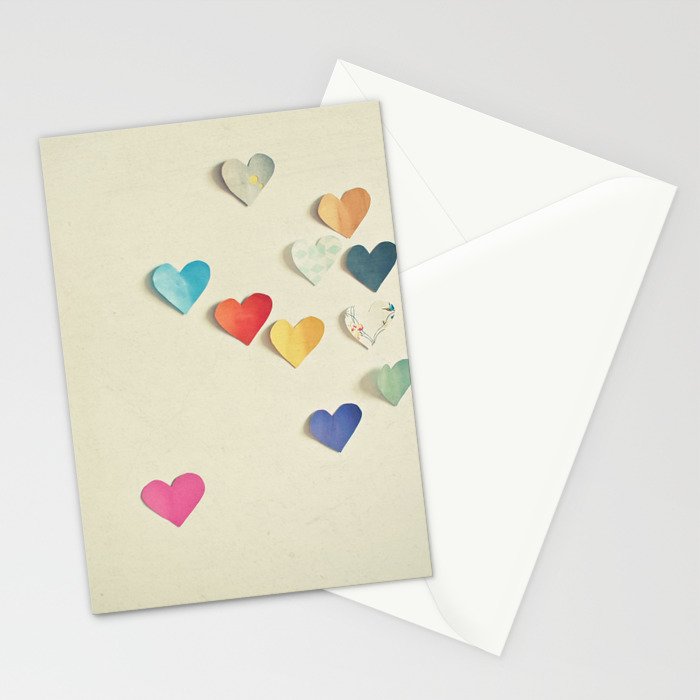 Paper Hearts Stationery Card Gallery Image 2
