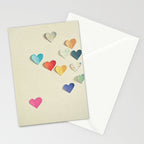 Paper Hearts Stationery Card Gallery Image 2