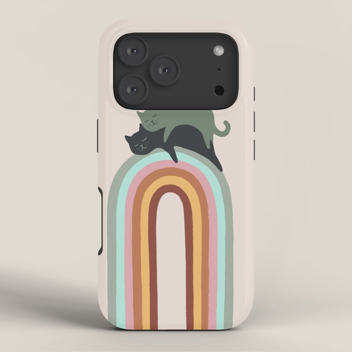 Rainbow cat 3 lover hugs iPhone Case Gallery Image 3