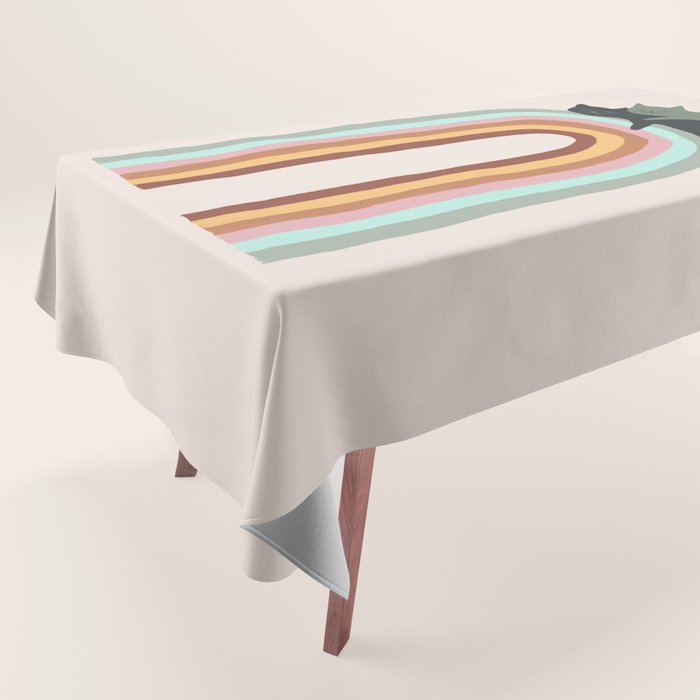 Rainbow cat 3 lover hugs Tablecloth Gallery Image 1