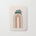 Rainbow cat 3 lover hugs Bath Mat Gallery Image 1