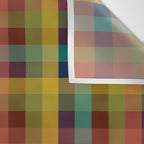 Mid Mod Retro Check Pattern Wall Tapestry Gallery Image 3