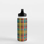Mid Mod Retro Check Pattern Water Bottle Gallery Image 3