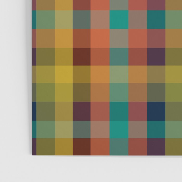 Mid Mod Retro Check Pattern Poster Gallery Image 3