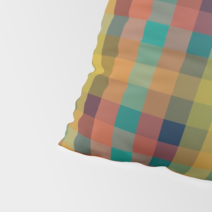 Mid Mod Retro Check Pattern Pillow Sham Gallery Image 4