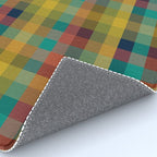 Mid Mod Retro Check Pattern Rug Gallery Image 4