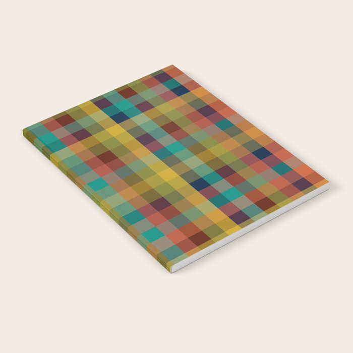 Mid Mod Retro Check Pattern Notebook Gallery Image 2
