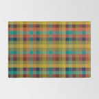 Mid Mod Retro Check Pattern Rug Gallery Image 2