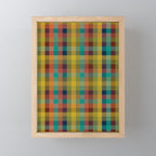 Mid Mod Retro Check Pattern Mini Art Print Gallery Image 1
