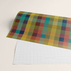 Mid Mod Retro Check Pattern Wrapping Paper Gallery Image 2