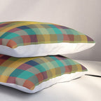 Mid Mod Retro Check Pattern Pillow Sham Gallery Image 3