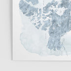 Steel watercolor detailed world map Raul Poster Gallery Image 3