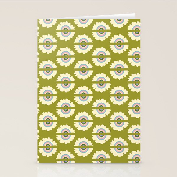 Retro Rainbow Flower Stationery Card Gallery Image 2